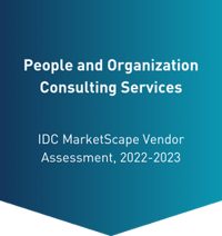 People and Organization Consulting Services badge from IDC MarketScape, 2022-2023