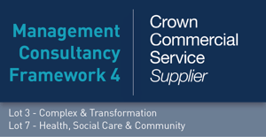 Management Consultancy Framework 4 - Crown Commercial Service Supplier badge